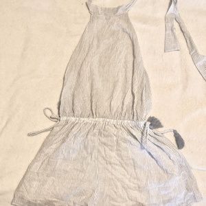 Backless Beachy Romper with String Halter Top